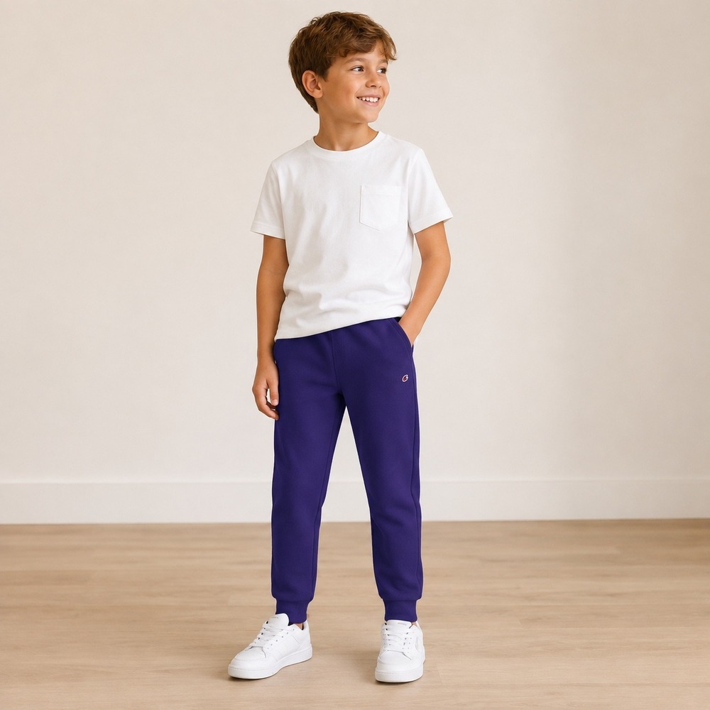 Champion Boys Royal Blue Fleece Joggers Sweatpants Size M 10/12 NWT